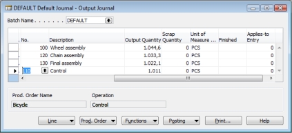 Output Journal