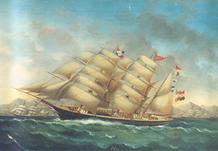 Barque "Eber", AMS, 1870